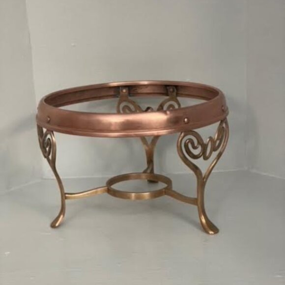 Vintage Copper Carafe Corning Copper Food Warming Stand Cookware Kitchenware - Picture 2 of 5